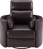 Parker House Parker Living Radius - Florence Brown - Powered By Freemotion Cordless Power Swivel Glider Recliner Florence Brown Top Grain Leather with Match (X) MRAD#812GSP-P25-FBR