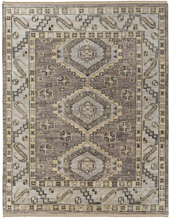 Feizy Rugs Fillmore Hand-knotted Wool Rug - Elegant Traditional Design With Rich Colors For Timeless Style Brown,Gray Wool Fil6943fbrngryc00