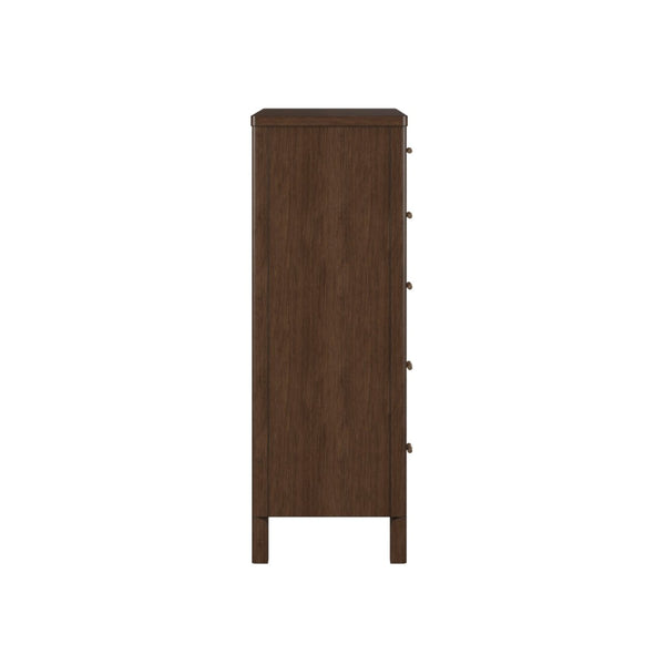 A.R.T. Furniture Verge 5-Drawer Chest - Modern Walnut Finish with Woven Panel Fronts for Stylish Storage Solutions 337150-1960