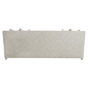 Bernhardt Bernhardt Rollins Fabric Sofa With Plush Feather-Down Cushions, Low-Profile Arms, Weathered Bone Finish (96"W) - Made to Order P7107A