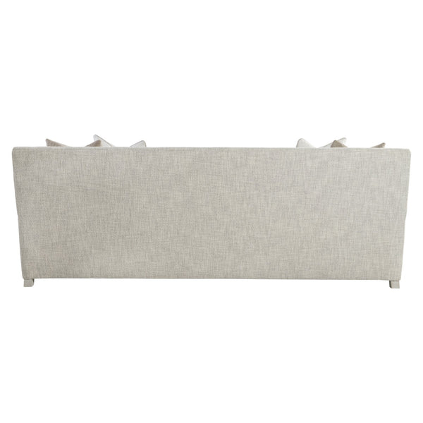 Bernhardt Bernhardt Rollins Fabric Sofa With Plush Feather-Down Cushions, Low-Profile Arms, Weathered Bone Finish (96"W) - Made to Order P7107A
