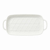 Lenox Wicker Creek Handled Tray White, WHITE PORCELAIN 893875