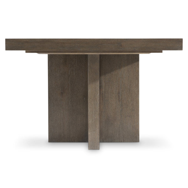 Bernhardt Bernhardt Outline Dining Table With Wire-Brushed Oak Cassel Finish, Double Pedestal, 88" Expandable K2213
