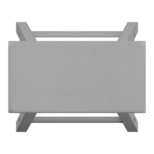 Homelegance By Top-Line Barrett Saddle Seat Counter Height Backless Stools (Set of 2) Grey Rubberwood