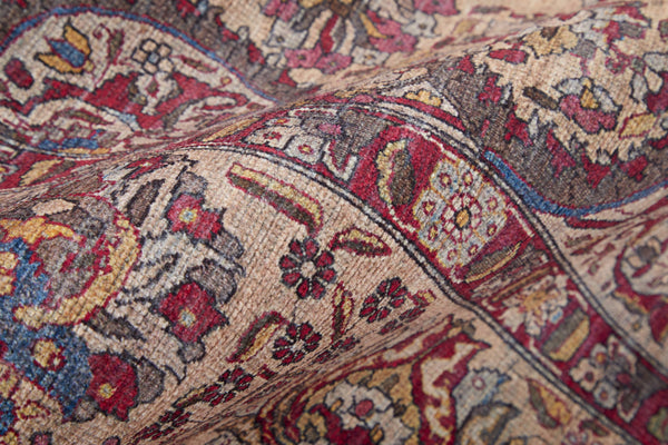 Feizy Rugs Rawlins Vintage-inspired Machine Made Polyester Oriental Rug With Intricate Patterns For Every Space Red,Tan,Pink Polyester Rln39hlfbgeivye76