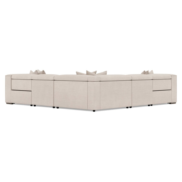 Bernhardt Bernhardt Bliss Five Piece Power Reclining Sectional with Pop up Headrests and Plush Seating K2184