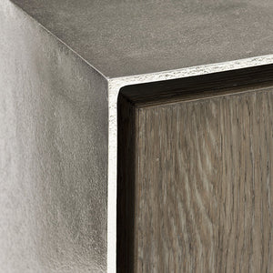 Bernhardt Bernhardt Ellis Door Chest In Tamarind White Oak With Nickel Cast-Aluminum Case, Soft-Close Storage 305113