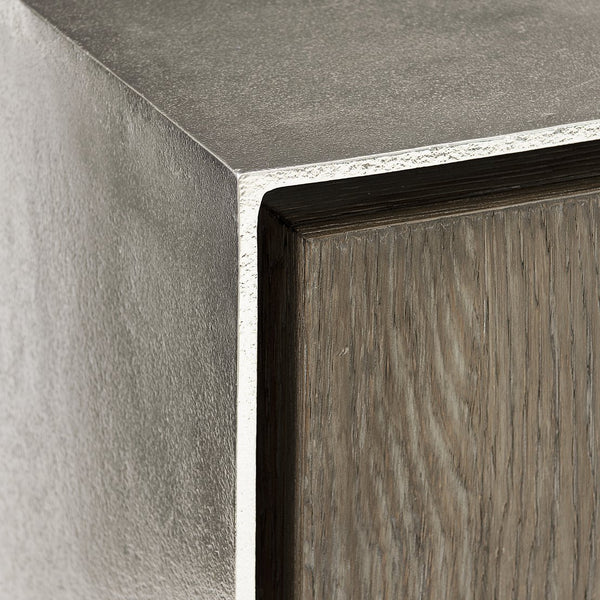 Bernhardt Bernhardt Ellis Door Chest In Tamarind White Oak With Nickel Cast-Aluminum Case, Soft-Close Storage 305113