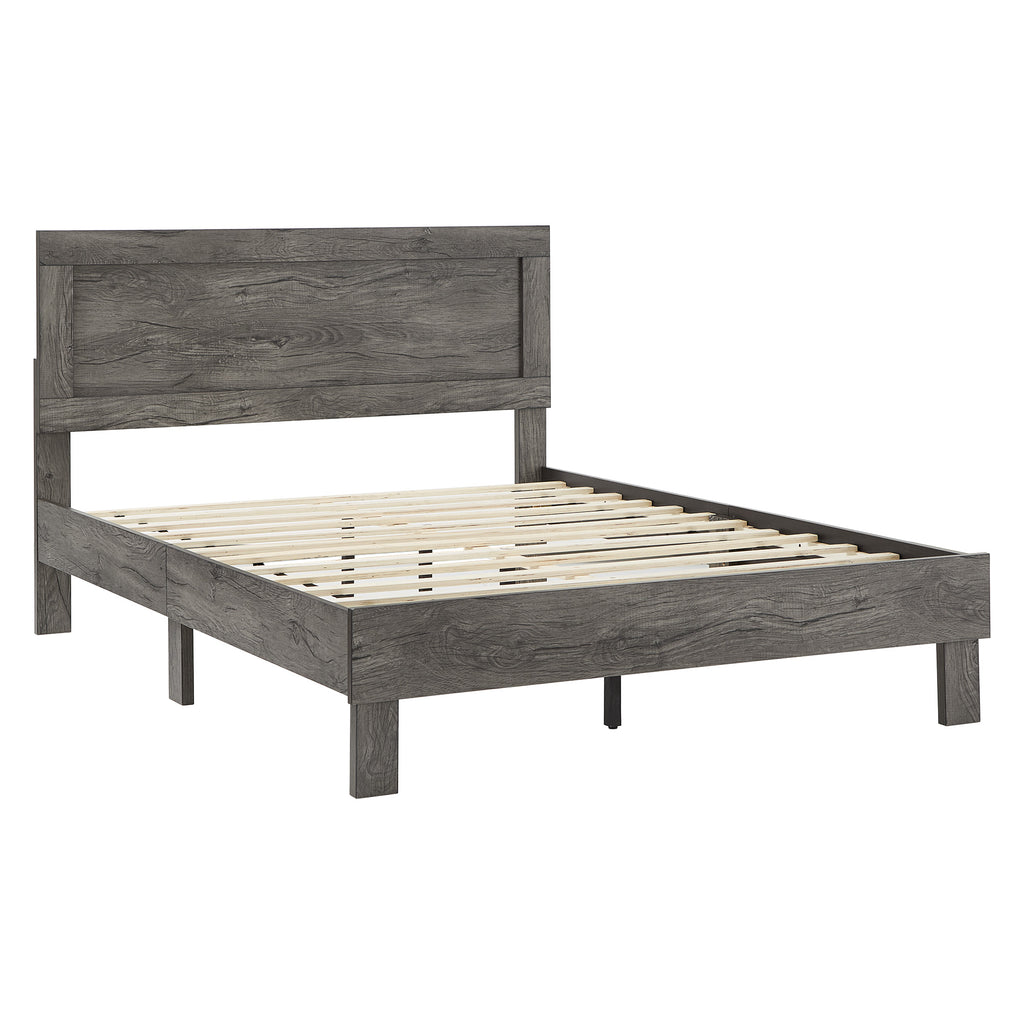 Homelegance By Top-Line Antwan Wood Finish Platform Bed Grey Wood