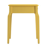 Homelegance By Top-Line Jessip 1-Drawer Wood Side Table Yellow Wood