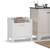 Avington Storage Hamper Bench Pure White B136P158505 Hearth and Haven