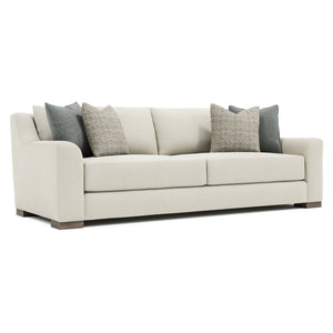 Bernhardt Bernhardt Gabi Boucle Sofa — Oversized 94" Transitional Luxe Upholstery, Knife-Edge Pillows, Wood Feet - Made to Order P7087B