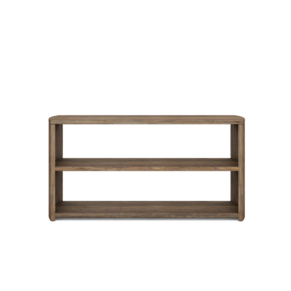 A.R.T. Furniture Stockyard Console Table - Smoked Ash And Oak Veneer With Hi-low Top & Adjustable Levelers For Style Brown Ash Solids,Knotty White Oak Veneers 284307-2303