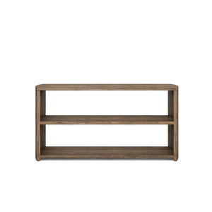 A.R.T. Furniture Stockyard Console Table - Smoked Ash And Oak Veneer With Hi-low Top & Adjustable Levelers For Style Brown Ash Solids,Knotty White Oak Veneers 284307-2303
