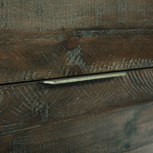 Bernhardt Bernhardt Haines Nightstand — Distressed Pine & Gray Mist Steel, 2-Drawer Rustic-Modern Storage For Transitional Bedrooms 303229B