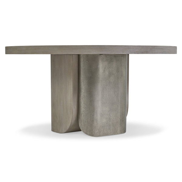 Bernhardt Nexus Sculptural Mahogany Dining Table with Graphite Cast Aluminum Base — Timeless Modern Centerpiece K2142