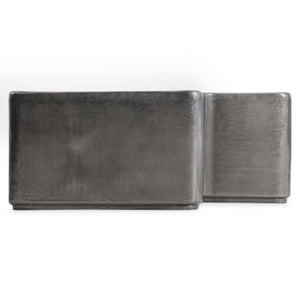 Bernhardt Bernhardt Juri Cocktail Table In Graphite Cast Aluminum — Sculptural Modular Centerpiece, Outdoor-Ready 347407