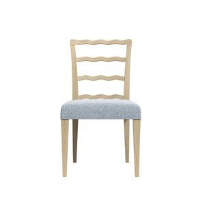 A.R.T. Furniture Haven Ladderback Side Chair - Rustic Elegance with Light-Blue Upholstery for Versatile Home Style 339204-2325