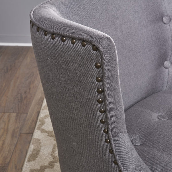 Christopher Knight Home® - Noble House - Adelina Contemporary Upholstered Accent Chair with Nailhead Trim