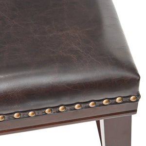 English Elm Saddle Contoured Pu Leather Counter Stool with Solid Rubberwood Frame for Kitchen Dining 62469.00PU