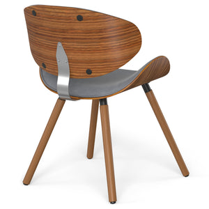 English Elm Marana Dining Chair In Stone Grey - Stylish Mid-Century Modern Design For Home & Office Use B136P158920