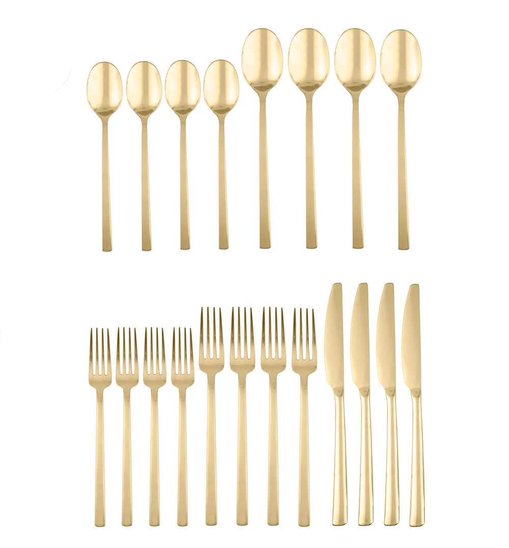 Lenox Cambridge Beacon Gold Mirror 20-Piece Flatware Set NO COLOR METAL 805520HGY12XDS