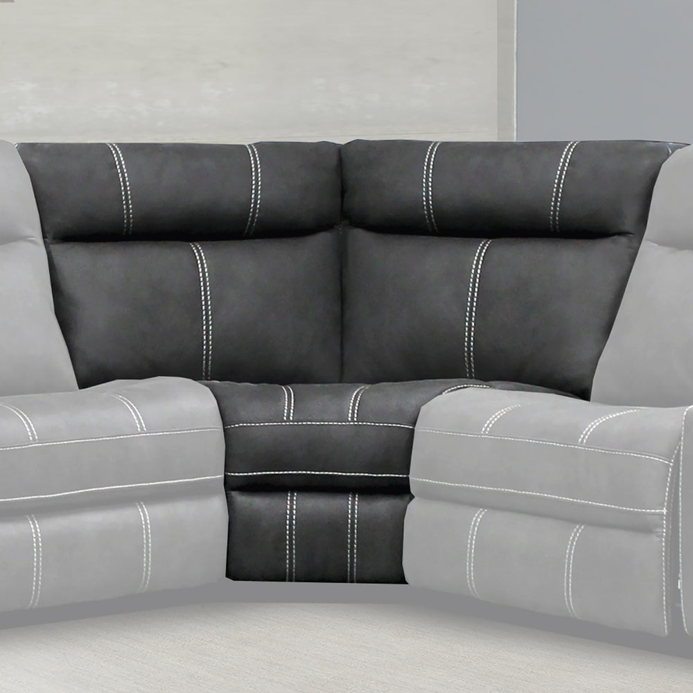 Parker House Parker Living Mason Charcoal Recliner - Luxurious Comfort With Power Footrest And Headrest Features Grey 100% Polyester (W) Mma#850-cha