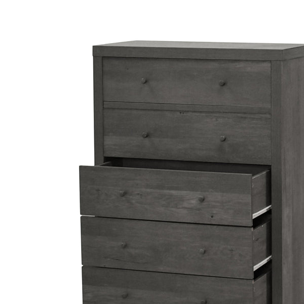 English Elm Christopher Knight Home® - Nordic 5-Drawer Chest - Mid-Century Modern Design With Faux Wood Finish And Spacious Storage Solutions 71146.00GRY