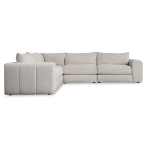 Bernhardt Bernhardt Vista 5-Piece Sectional Sofa — Plush Curved Corner Design, 9 Toss Pillows, Made-To-Order K2251