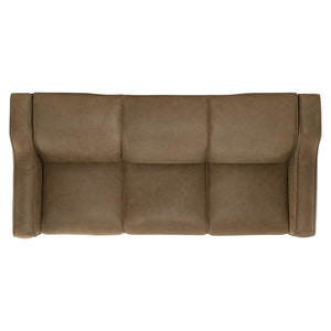 Bernhardt Bernhardt Flynn Power Leather Sofa With Hidden Controls, Pop-Up Headrest & Lift Footrest, Modern Club Style 757RLO