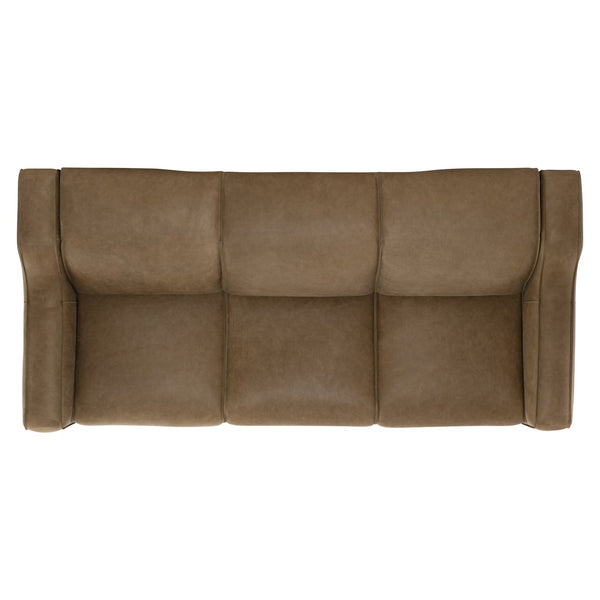 Bernhardt Bernhardt Flynn Power Leather Sofa With Hidden Controls, Pop-Up Headrest & Lift Footrest, Modern Club Style 757RLO