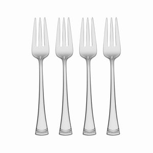 Lenox Portola Cocktail Forks, Set of 4 Metallic, STAINLESS METAL 896000