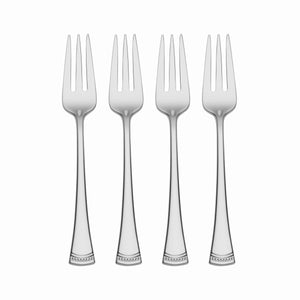 Lenox Portola Cocktail Forks, Set of 4 Metallic, STAINLESS METAL 896000