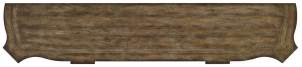 Hooker Furniture Rhapsody Grand 96" Credenza With Carved Scrolls, Rope-Twist Trim & Weathered Walnut Finish For Storage Medium Wood 5070-85002