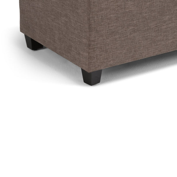English Elm Sienna Storage Ottoman Bench - Versatile Fawn Brown Seating With Chic Tufted Design & Storage Space B136P159112-GIGA