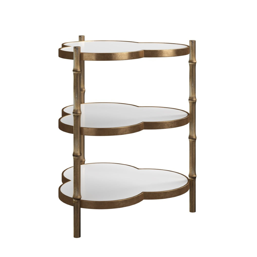 A.R.T. Furniture Eave II Accent Table – Sculptural Three-Tier Design with Reflective Surfaces for Modern Interiors 436368-1227