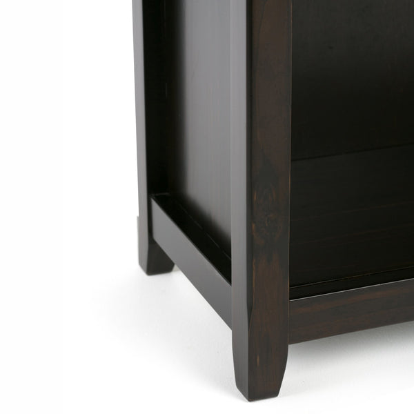 English Elm Amherst 30-Inch Solid Wood Bookcase In Hickory Brown - Elegant 5-Shelf Design For Versatile Storage B136P159428