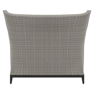 Bernhardt Bernhardt Captiva Outdoor Chair — Extra-Wide Wingback, All-Weather Herringbone Wicker, Plush Cushions - Made to Order OP1103C