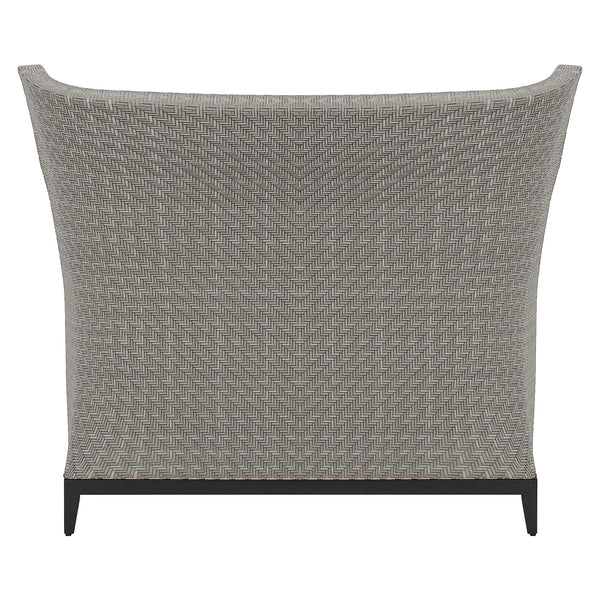 Bernhardt Bernhardt Captiva Outdoor Chair — Extra-Wide Wingback, All-Weather Herringbone Wicker, Plush Cushions - Made to Order OP1103C