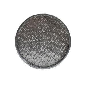 English Elm Christopher Knight Home® - METAL Round Hammered Accent Side Table with Textured Iron Frame, Modern Industrial Chic Decor Silver 65502.00