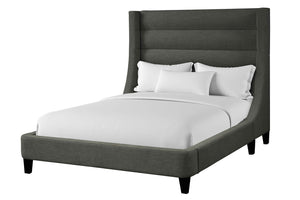 Parker House Parker Living Sleep Jacob - Luxe Dark Grey Queen Bed Luxe Dark Grey 100% Polyester (W) BJCB#8000-2-LDG