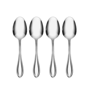 Lenox Oneida American Harmony Everyday Flatware Dinner Spoons, Set of 4 Metallic, STAINLESS METAL B587004C