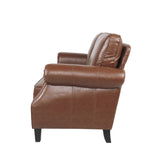 Christopher Knight Home® - Noble House - Lawton Contemporary Faux Leather Loveseat with Nailhead Trim