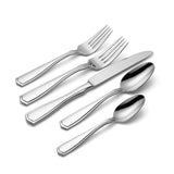 Lenox Oneida Carolina 65 Piece Fine Flatware Set, Service for 12 Metallic, STAINLESS METAL T474065CL20