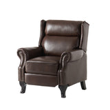 Christopher Knight Home® Noble House 35.43" Wide Faux Leather Manual Wing Chair Recliner