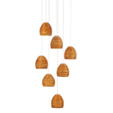 Beehive Round Multi-Drop Pendant