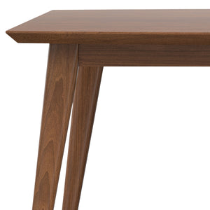 English Elm Draper Mid-Century Modern Walnut Dining Table - Handcrafted, Seats 6, Versatile For Any Space B136P158597