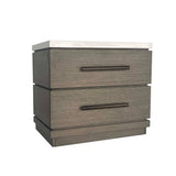 Parker House Pure Modern Bedroom 2 Drawer Nightstand Moonstone Oak Solids / Oak Veneers BPUR#51282