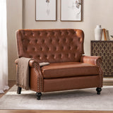 Christopher Knight Home® - Noble House - Trillium Contemporary Faux Leather Tufted Oversized Recliner with Nailhead Trim