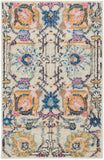 PSN01 Passion Bohemian Indoor Rug - Lush Floral Design in Ivory Multicolor for Vibrant Spaces